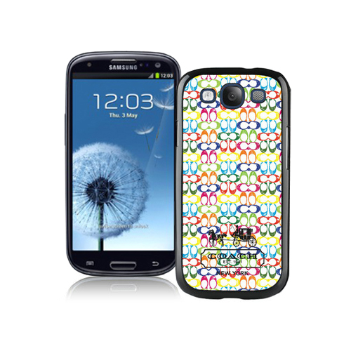 Coach Logo Multicolor Samsung Galaxy S3 9300 BHE - Click Image to Close